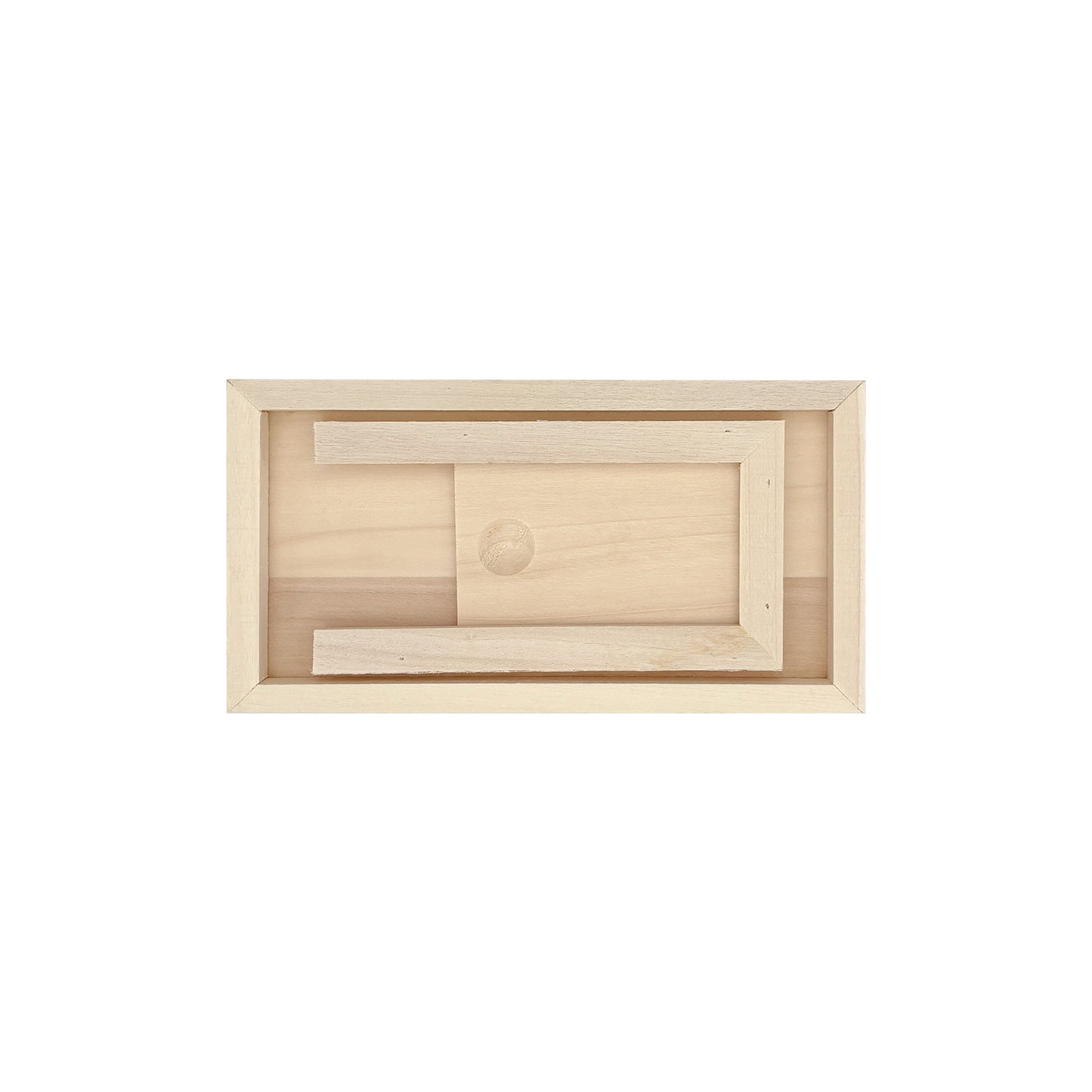 money box bottom showing opening
