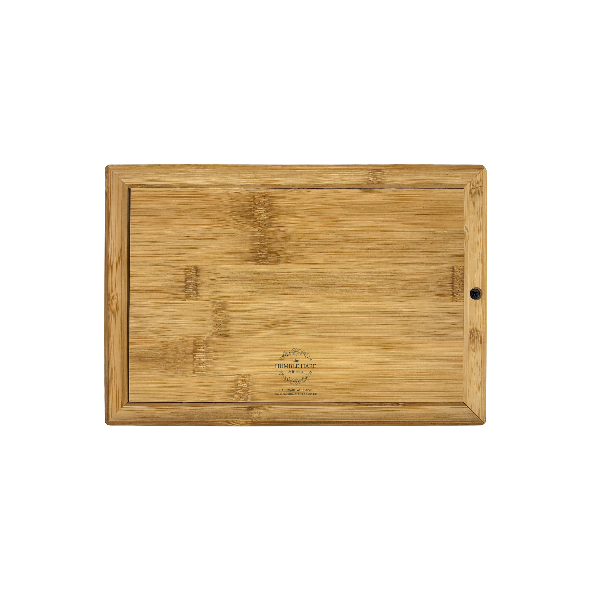 bottom of urn with The Humble Hare logo