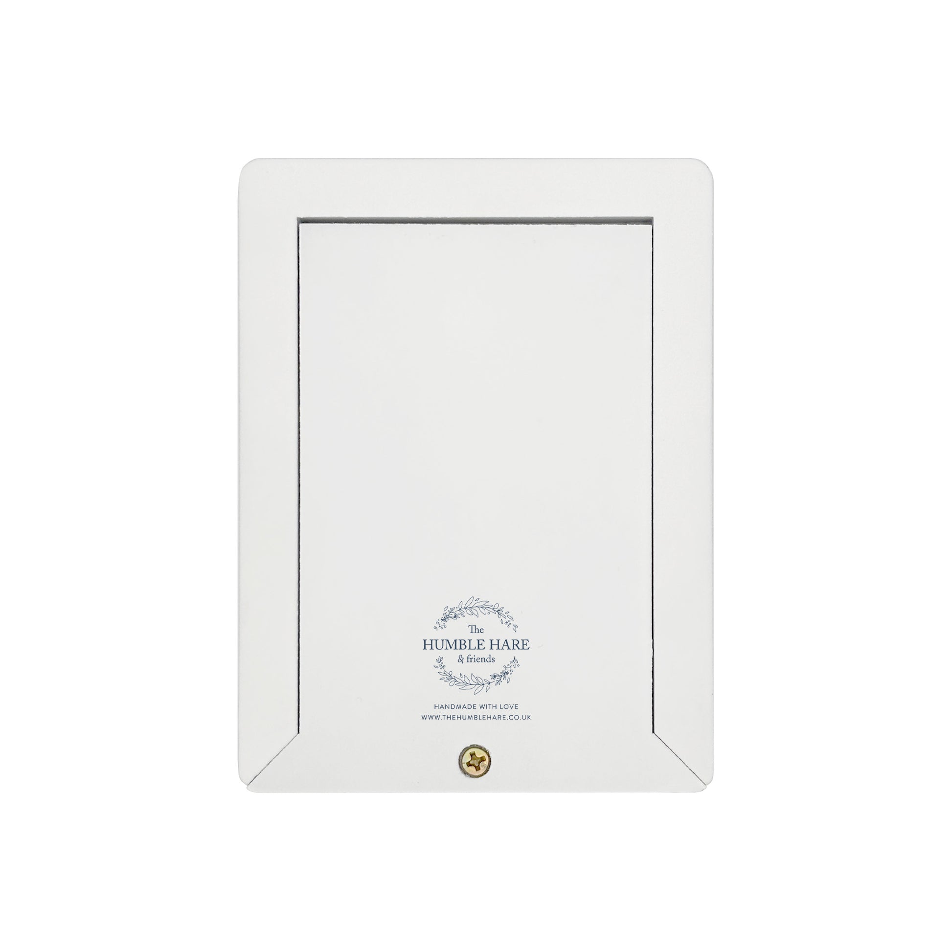 Back of urn with The Humble Hare logo