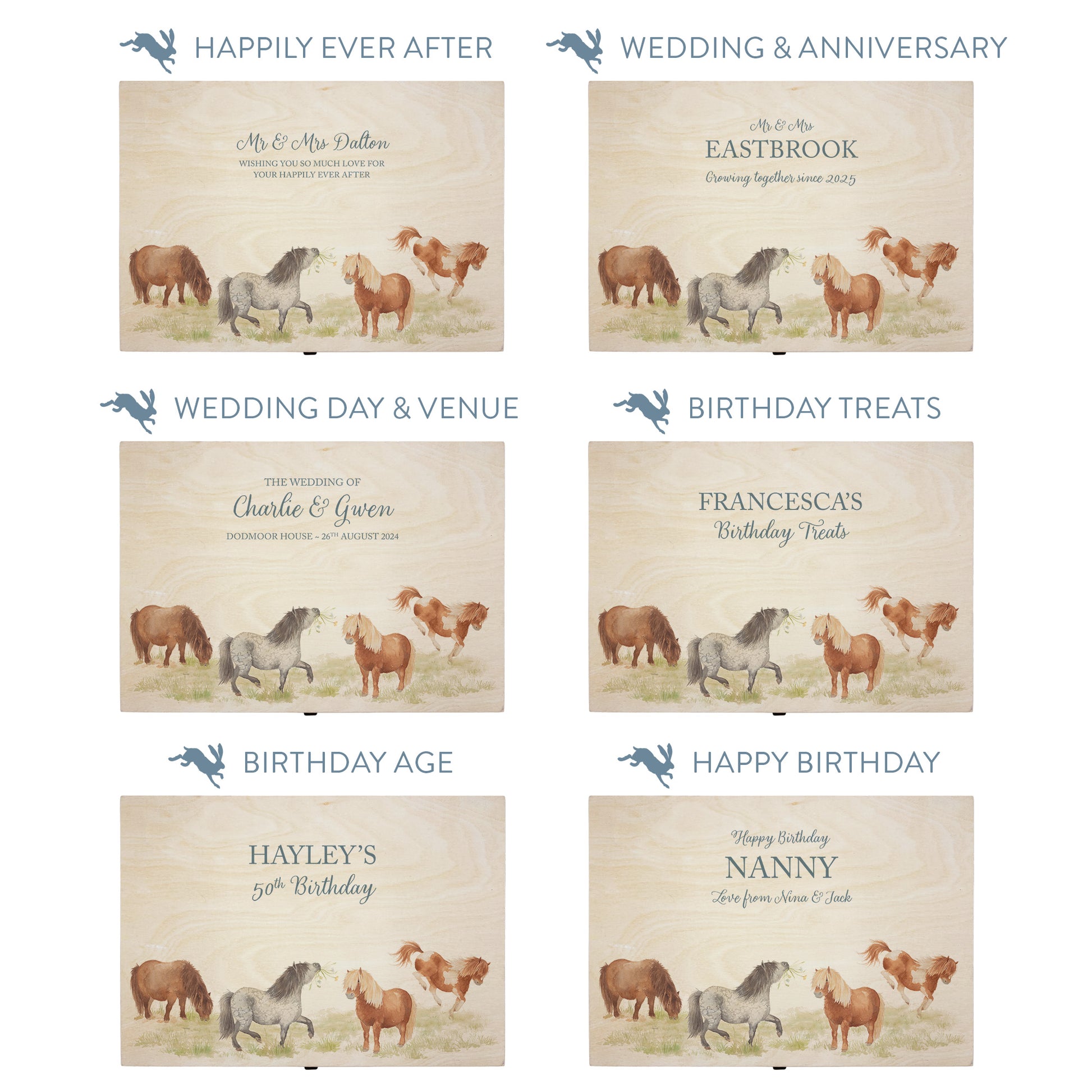 This shows our beautiful Large wooden & anniversary gift box with the various personalisation options you can choose to offer a truly customised present for a loved one. Couples names, memory boxes, keepsakes, photo storage, key boxes the uses are endless.