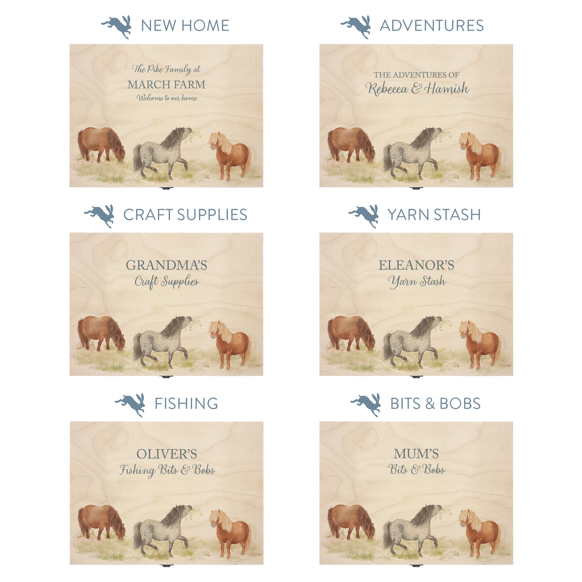 This shows our beautiful medium wooden gift box with the various personalisation options you can choose to offer a truly customised present for a loved one. Couples names, memory boxes, keepsakes, photo storage, key boxes the uses are endless.