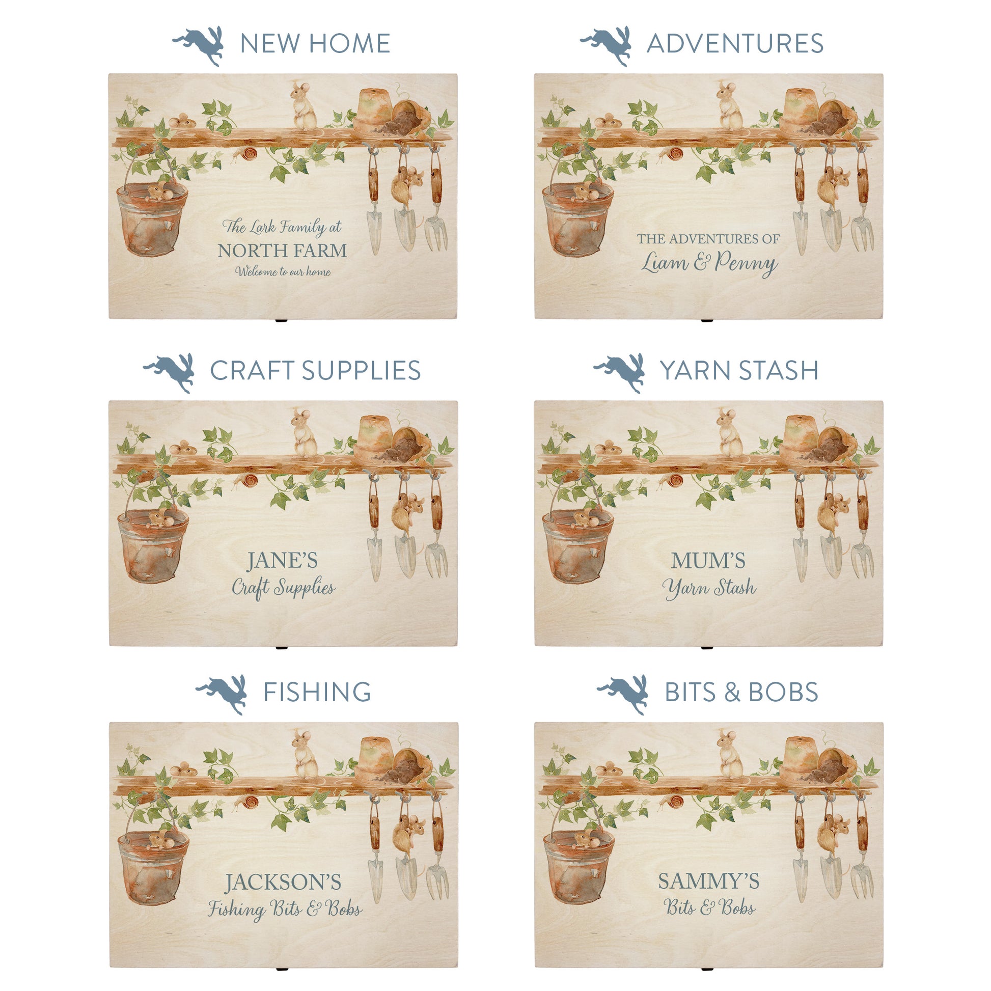 This shows our beautiful Large wooden  gift box with the various personalisation options you can choose to offer a truly customised present for a loved one. Couples names, memory boxes, keepsakes, photo storage, key boxes the uses are endless.