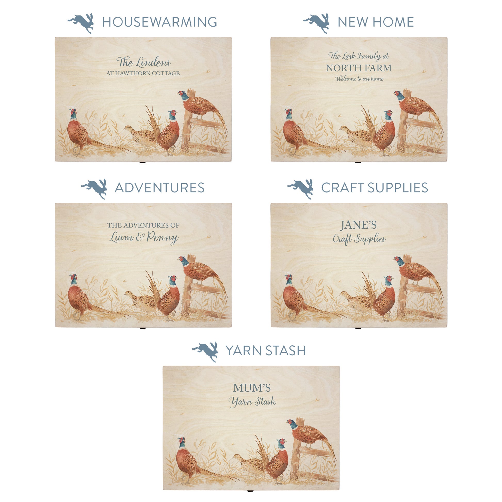 This shows our beautiful Large wooden  gift box with the various personalisation options you can choose to offer a truly customised present for a loved one. Couples names, memory boxes, keepsakes, photo storage, key boxes the uses are endless.