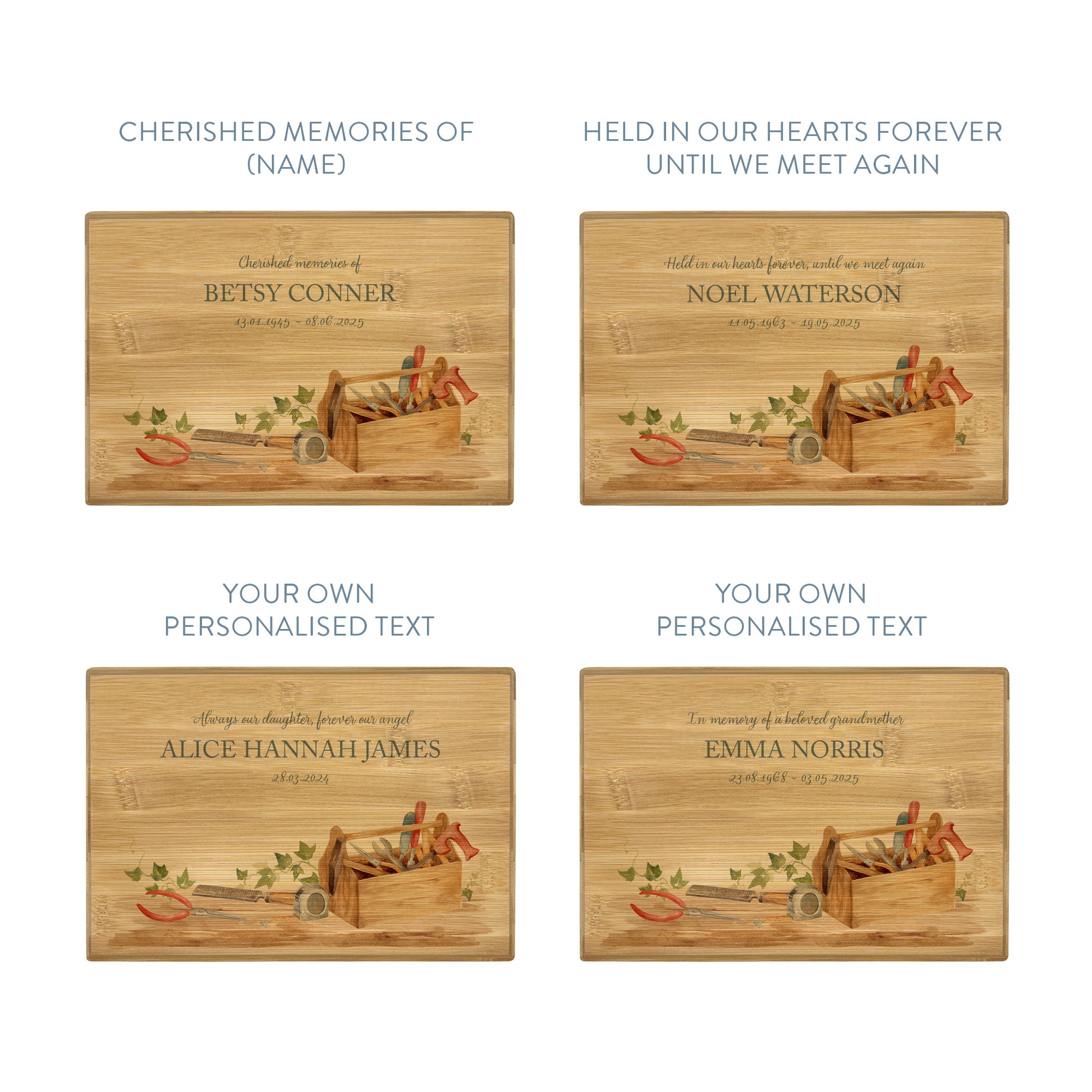 A beautifully crafted solid Bamboo wooden urn, personalised and finished with a soft watercolour design of a tool box, for the person who always fixed things. Great for Dad, Grandad, Brother, Son, Uncle.  Thoughtfully made for either display or burial, this personalised urn can be customised to create a meaningful memorial. Perfect for holding ashes of a loved one or a beloved pet, it serves as a comforting tribute and keepsake.