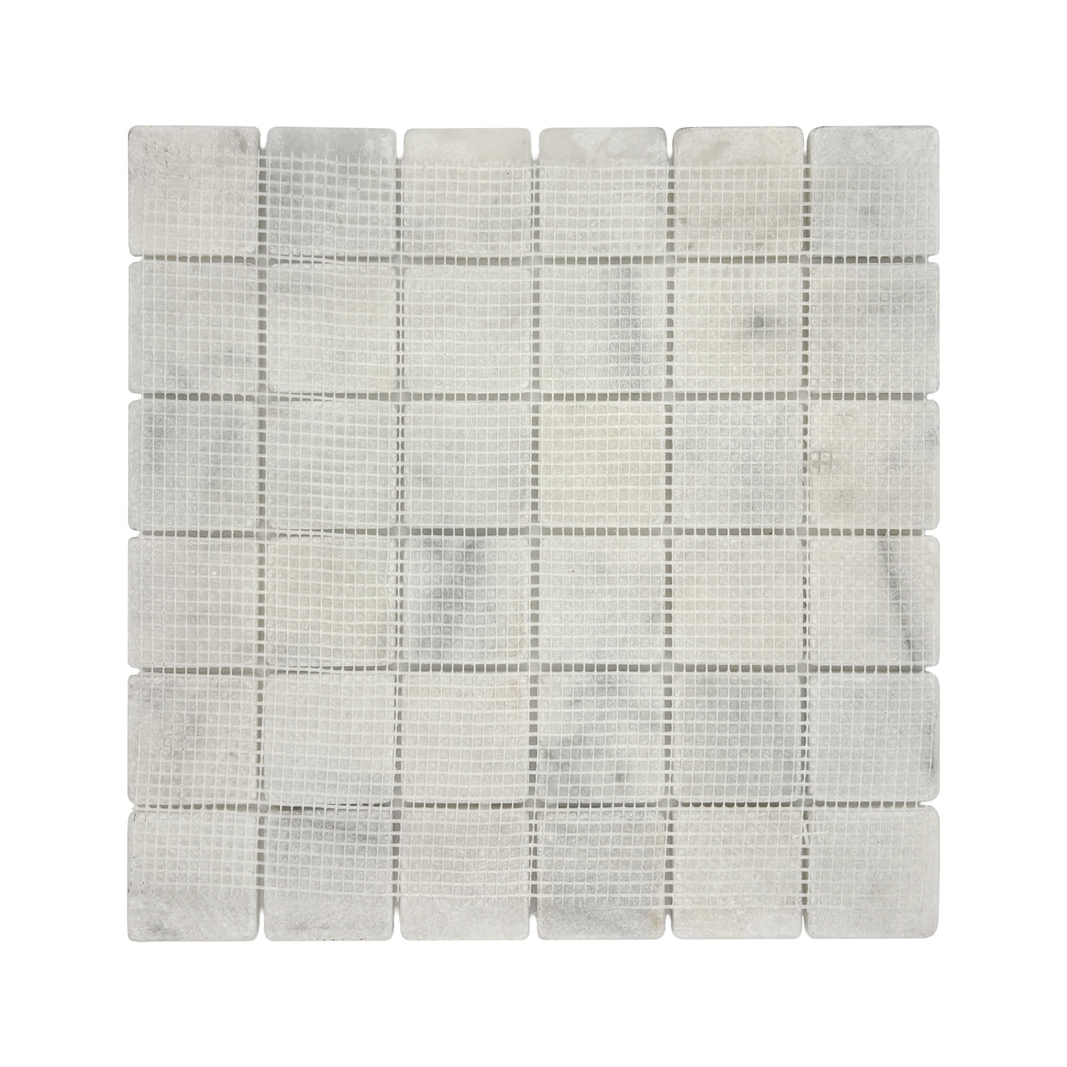 White Plain Marble Mosaic Tile Sheet 30.5x30.5cm