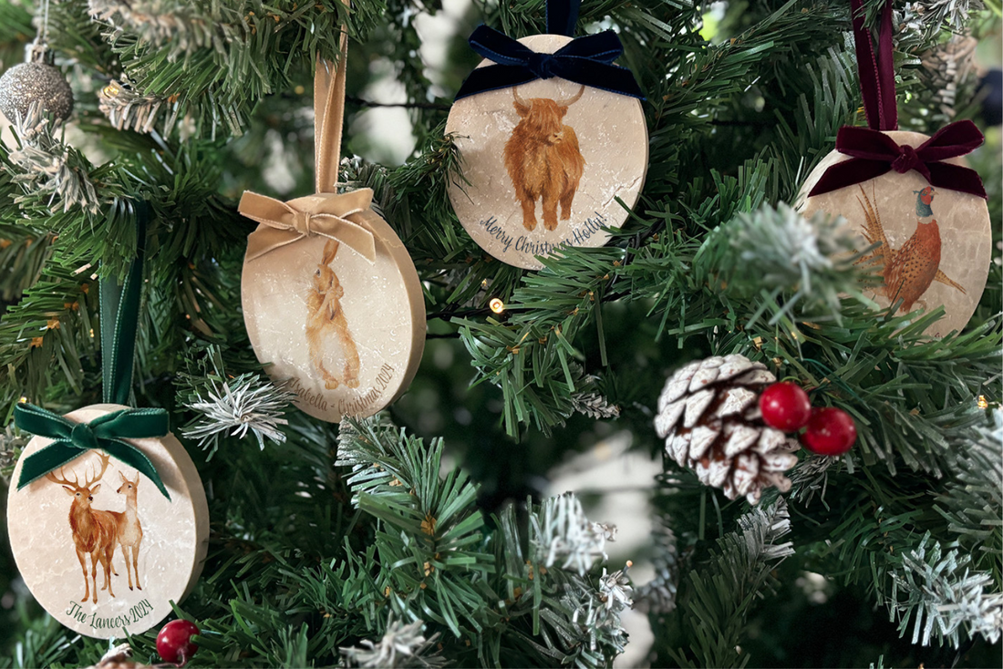 Christmas Baubles - Keeping in line with "The Humble Hare way" - Sustainability at its best!