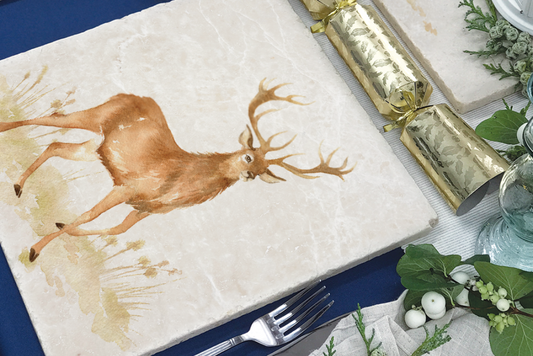 The Humble Hare's Christmas Gift Guide - Marble Placemat and Coaster Sets