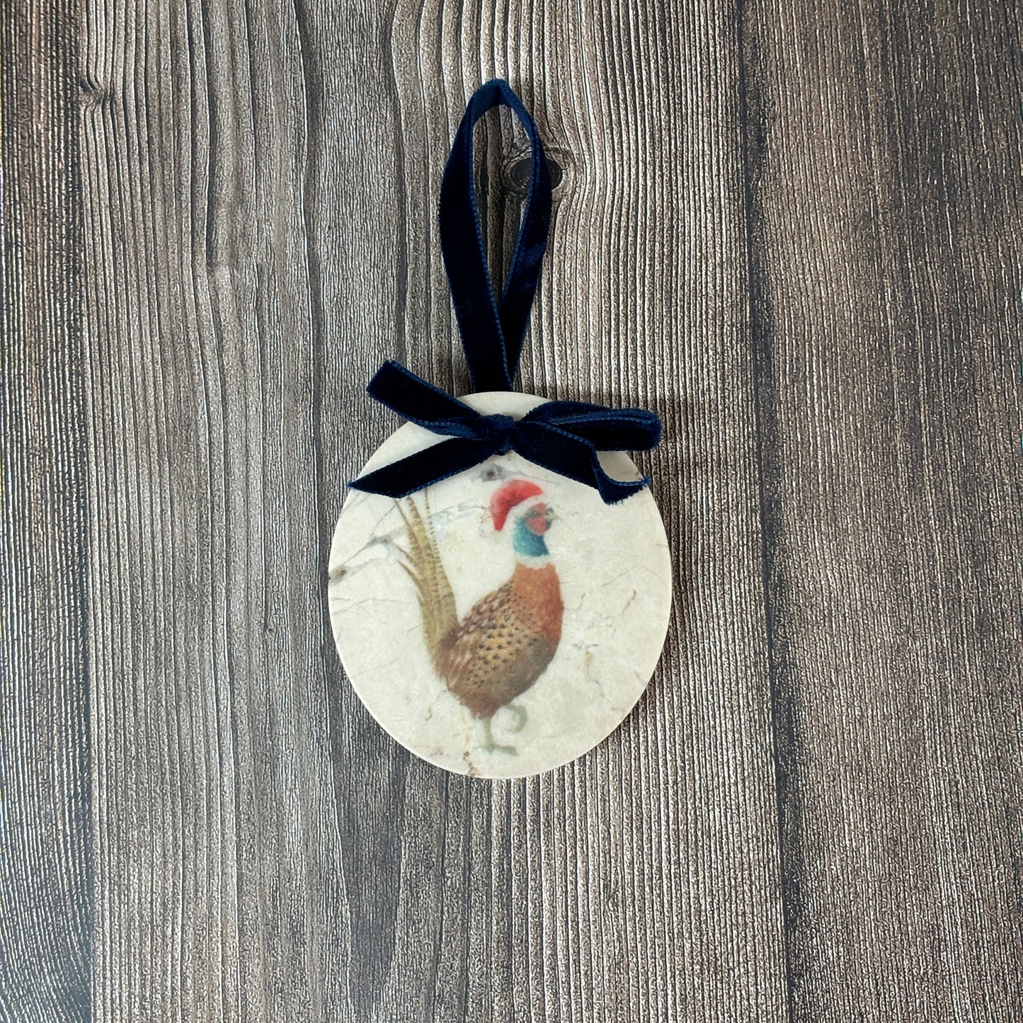 Pheasant Marble Christmas Bauble **Ex-display** SECONDS 4