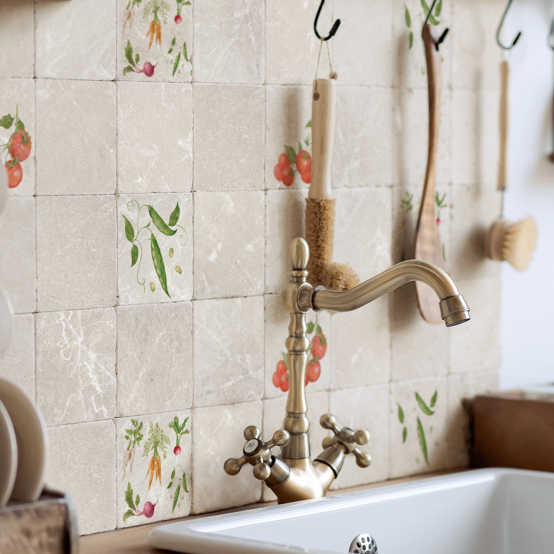 Mixed vegetables creating a mixed vegetable pattern for tiling your walls 