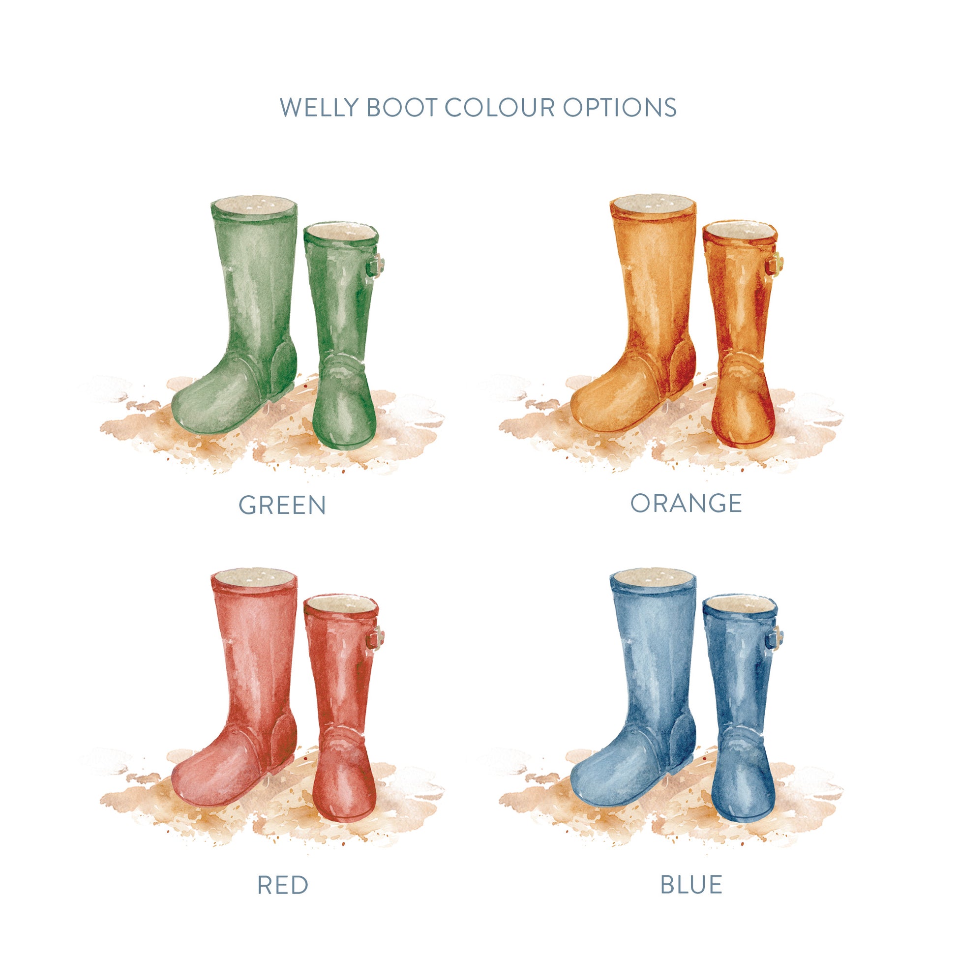Welly colour options to truly personalise your funeral keepsake, Ashes stored in a beautiful urn or casket 
