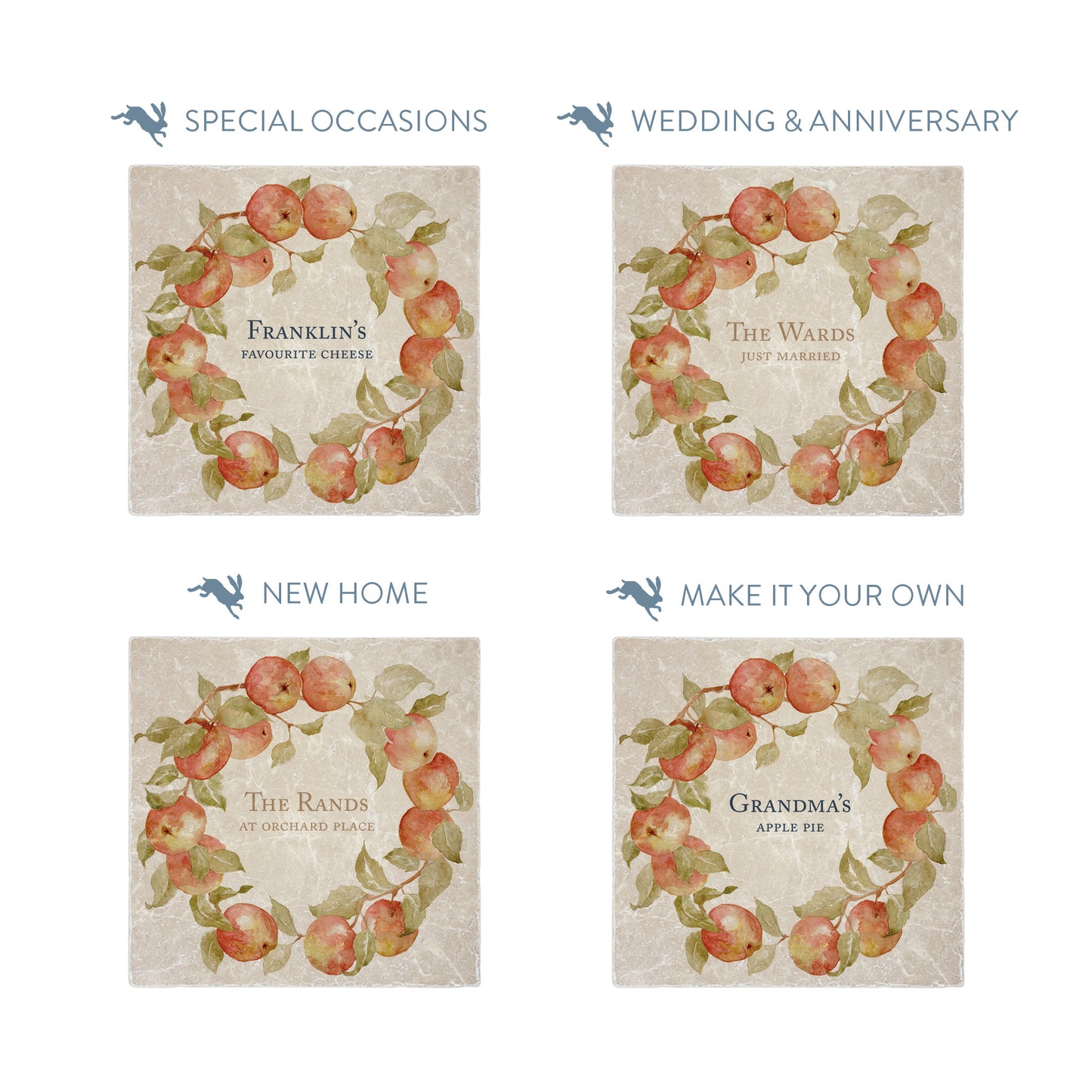 personalised text examples, making your platter truly yours.  