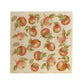 A large handmade multipurpose marble platter with a watercolour apple pattern.