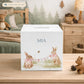 watercolour baby animal money box handmade for birthday gift