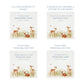 White Square personalised Wooden box with a decorative lid featuring illustrations Baby Fawn Perfect funeral memory keepsake box, for storing ashes, order of service, flowers and coping with baby loss capturing your loved ones things in one place. 