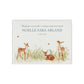 Luxury solid wooden white painted with Baby Fawn in a meadow with buzzy bees, a beautiful watercolour illustration our urns and Caskets for displaying or burying ashes. Customisable and can be personalised. Perfect funeral memory keepsake urn, for storing ashes for humans and pets. Coping with baby loss. 