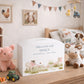 Water colour baby lambs children's/new baby money box. Perfect new baby gift, baby shower, christening. birthday gift. 