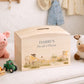 Baby Lambs playing with Bunting with bows on them, choice of Blue, Pink and yellow colour, the perfect money box for your little savers. Newborn, birthday and christening gift. 