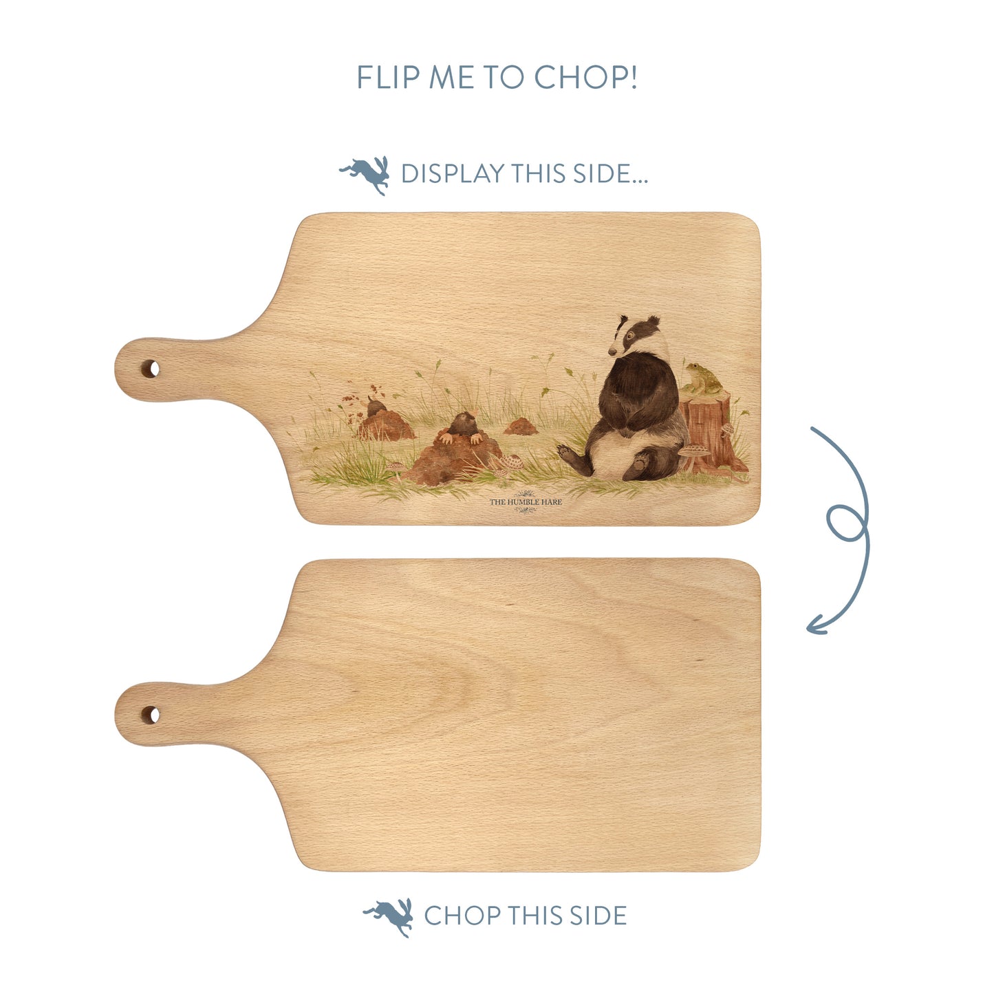 Badger and mole Chopping board 