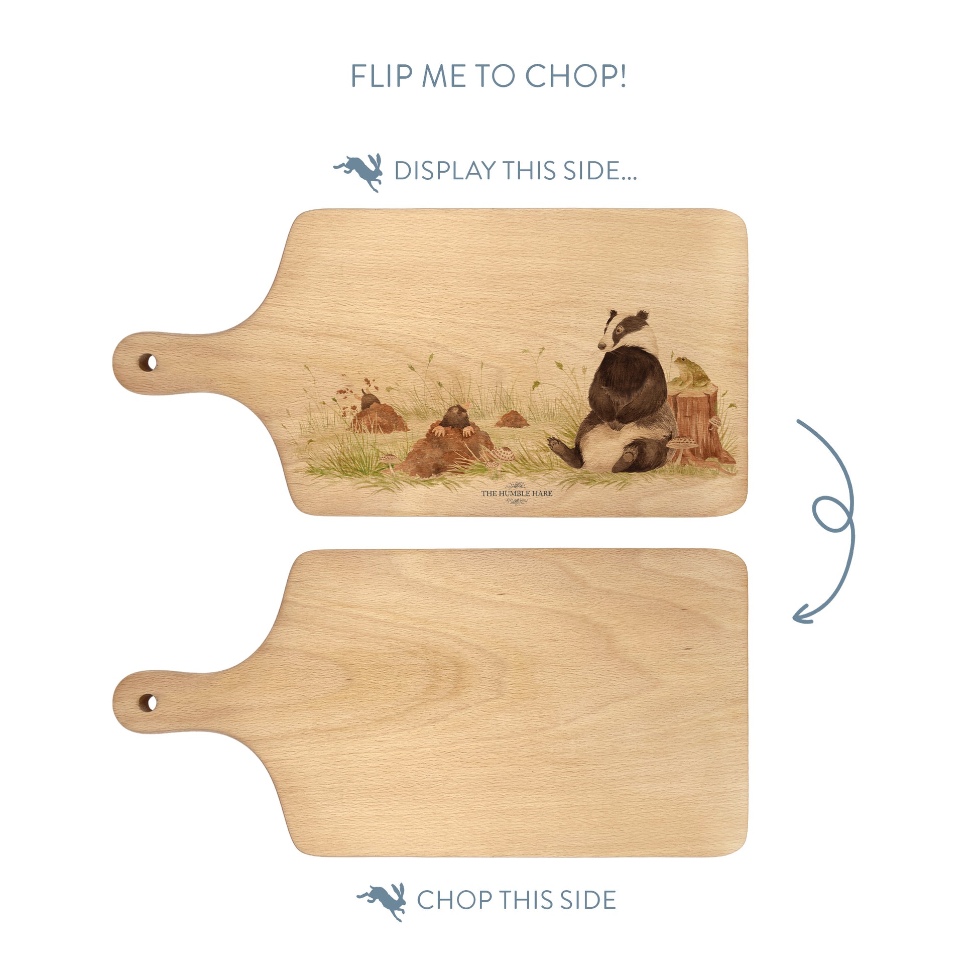 Badger and mole Chopping board 