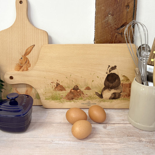 Badger and mole Chopping board 