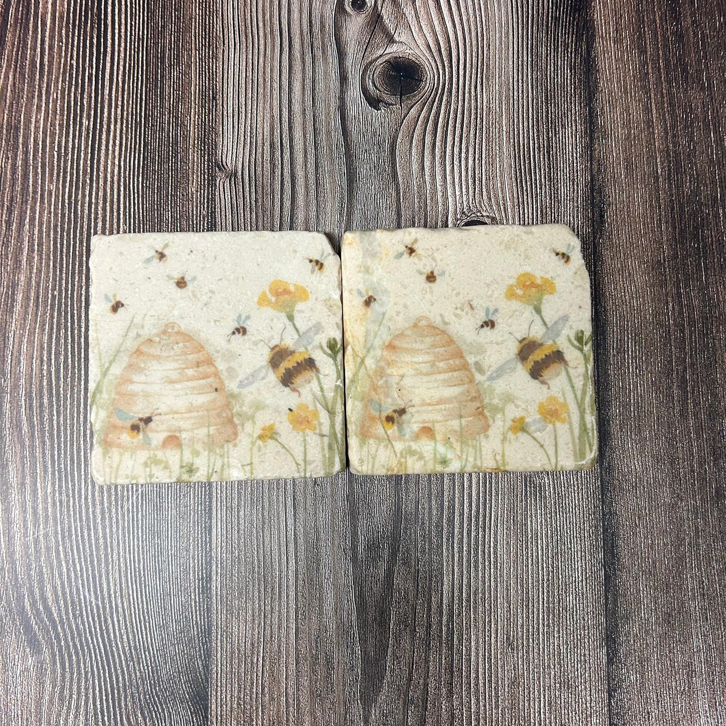 The Humming Hive Coasters Set of 2 **Low stock** SECONDS 10