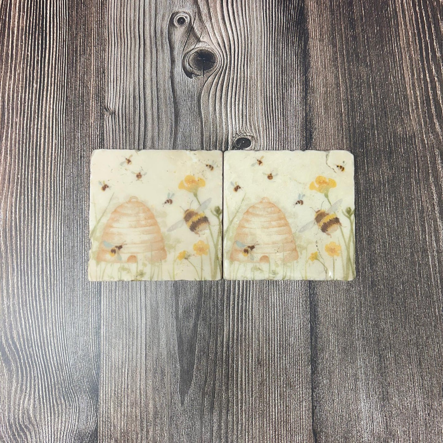 The Humming Hive Coasters Set of 2 **Ex-display** SECONDS 1