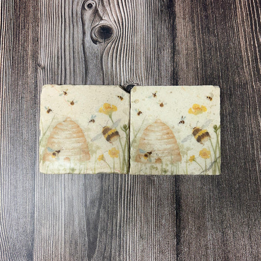 The Humming Hive Coasters Set of 2 **Almost gone** SECONDS 3