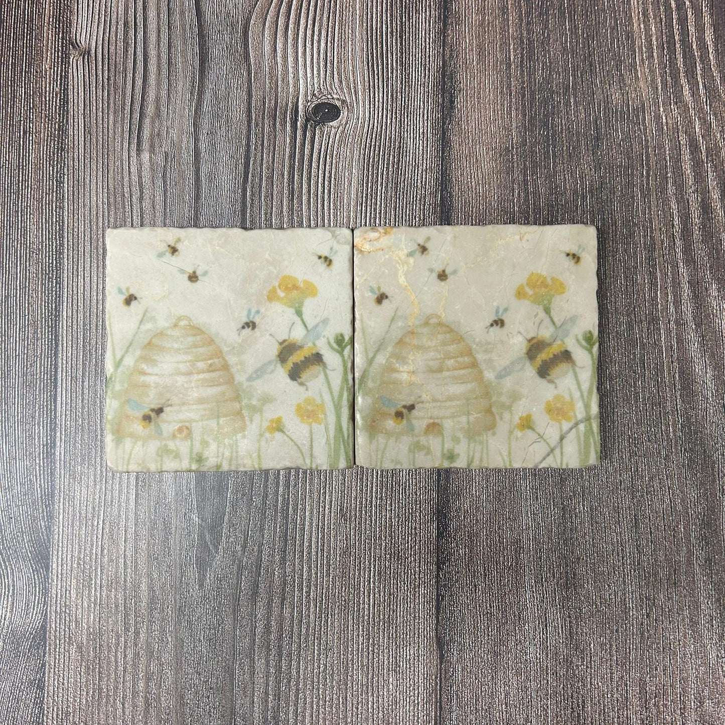 The Humming Hive Coasters Set of 2 **Exclusive offer** SECONDS 5