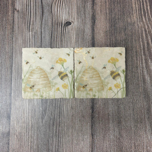 The Humming Hive Coasters Set of 2 **Exclusive offer** SECONDS 5