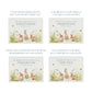 Bunnies in a flower meadow a beautiful watercolour illustration our urns and Caskets for displaying or burying ashes. Customisable and can be personalised. Perfect funeral memory keepsake urn, for storing ashes for humans and pets