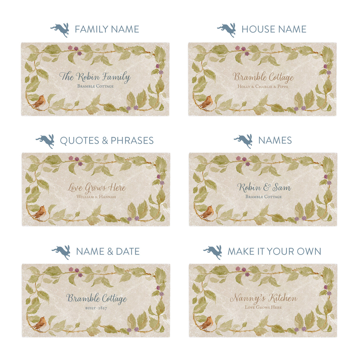 Example Text options, choose your colour 