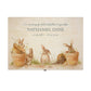 Wooden box with a decorative lid featuring animal illustrations on a wooden background. Perfect funeral memory keepsake box, for storing ashes, order of service, flowers, pictures. 