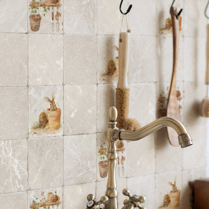 The Bunny Bouquet Splashback Tile