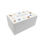 Luxury solid wooden white painted Urn with Butterflies watercolour illustration, our urns and Caskets for displaying or burying ashes. Customisable and can be personalised. Perfect funeral memory keepsake urn, for storing ashes for humans and pets. 