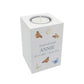 wooden cuboid luxury tealight holder with gorgeous personalised options . Each product is lovingly designed, handmade with our Countryside inspired watercolour designs. This design features Butterflies, a unique designs to remember a loved on, great for memorial occasions 