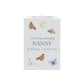 wooden cuboid luxury tealight holder with gorgeous personalised options . Each product is lovingly designed, handmade with our Countryside inspired watercolour designs. This design features Butterflies, a unique designs to remember a loved on, great for memorial occasions 