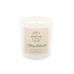 A white glass jar candle with a cream-colored label reading 'The Humble Hare & friends' and 'Cherry Bakewell', shown on a plain white background.