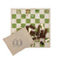 Luxury chess board handcrafted from natural marble stone, showcasing intricate detailing and timeless craftsmanship. Elegant handmade marble chess board that doubles as a decorative statement piece. Echo friendly packaging. 