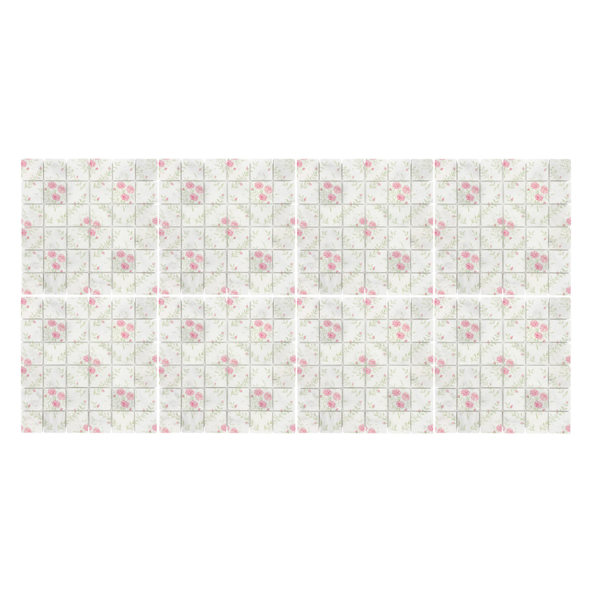 Decorative marble kitchen splashback inspired by the British countryside- Inspired by the roses around the farm 
