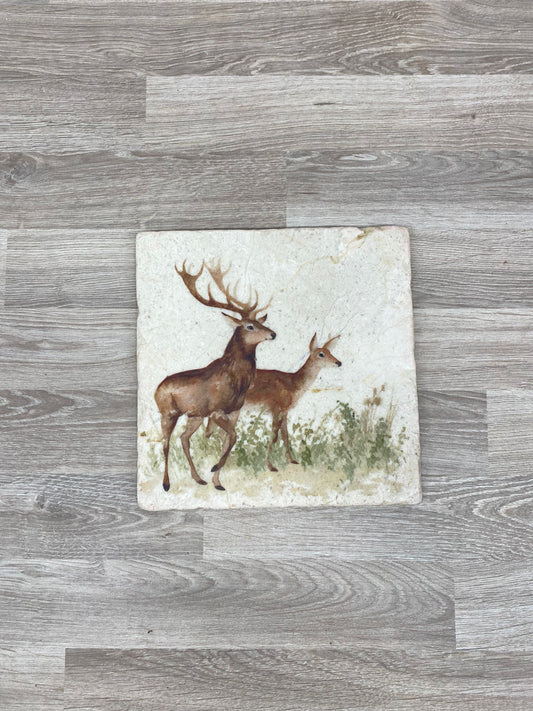 The Doting Deer Medium Platter **Almost gone ** SECONDS 1