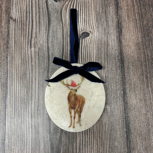 Deer Marble Christmas Bauble **Low stock** SECONDS 3