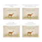Wooden box with a lid featuring an illustration of a Doe on a wooden background Perfect funeral memory keepsake box, for storing ashes, order of service, flowers, pictures. 