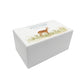 Luxury solid wooden white painted Urn ,  Featuring a Doe in a meadow. A watercolour illustration, our urns and Caskets for displaying or burying ashes. Customisable and can be personalised. Perfect funeral memory keepsake urn, for storing ashes for humans and pets. 
