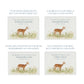 Luxury solid wooden white painted with a Doe in a meadow a beautiful watercolour illustration our urns and Caskets for displaying or burying ashes. Customisable and can be personalised. Perfect funeral memory keepsake urn, for storing ashes for humans and pets