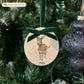 Personalised Christmas Bauble featuring our Little Donkey, Perfect first Christmas, new baby baubles for a truly magical Christmas decoration