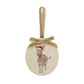 Personalised Christmas Bauble featuring our Little Donkey, Perfect first Christmas, new baby baubles for a truly magical Christmas decoration
