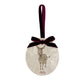 Personalised Christmas Bauble featuring our Little Donkey, Perfect first Christmas, new baby baubles for a truly magical Christmas decoration