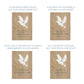 Memorial Solid Oak Photo Frame, personalise with your own message or select from our drop down selection. handmade watercolour paintings, this design features a flying Dove with a sprig. 
