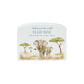 Safari themed babies money box, Featuring mum and baby elephant in a water colour theme. 