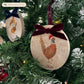 Our oval-shaped marble Christmas baubles combine elegant watercolour designs with a personalised touch. Available in various velvet ribbon colours, these beautifully crafted baubles are the perfect way to add a bespoke, nature-inspired accent to your festive décor.
